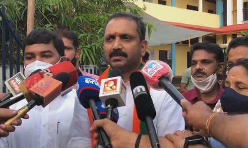 ഇരു മുന്നണികൾക്കും തനിച്ച് ഭരിക്കാനുള്ള ഭൂരിപക്ഷം ലഭിക്കില്ലെന്ന്  സുരേന്ദ്രന്‍