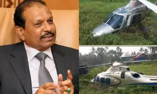 ക്രാഷ് ലാൻഡിങ് അല്ലെന്ന് ലുലു ഗ്രൂപ്പ്; കനത്ത മഴയിൽ യാത്ര തുടരാനായില്ല, ചതുപ്പിലിറക്കാൻ പൈലറ്റിന്റെ തീരുമാനം