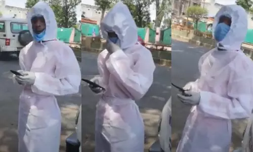 ആംബുലന്‍സില്‍ കോവിഡ് രോഗി; ജ്യൂസ് കുടിക്കാന്‍ വഴിയോരത്തു നിര്‍ത്തി ആരോഗ്യപ്രവര്‍ത്തകന്‍- വീഡിയോ കാണാം  